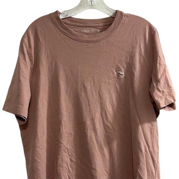 Abercrombie & Fitch Men's Pink Crew Neck Tee Size L Tall - Picture 5 of 8